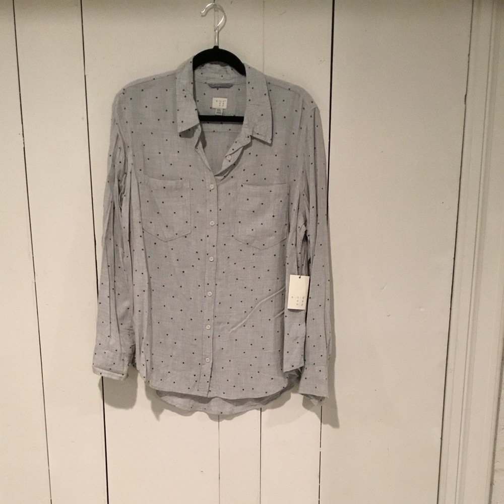 NWT A.n.d e a w y shirt gray size XXL
